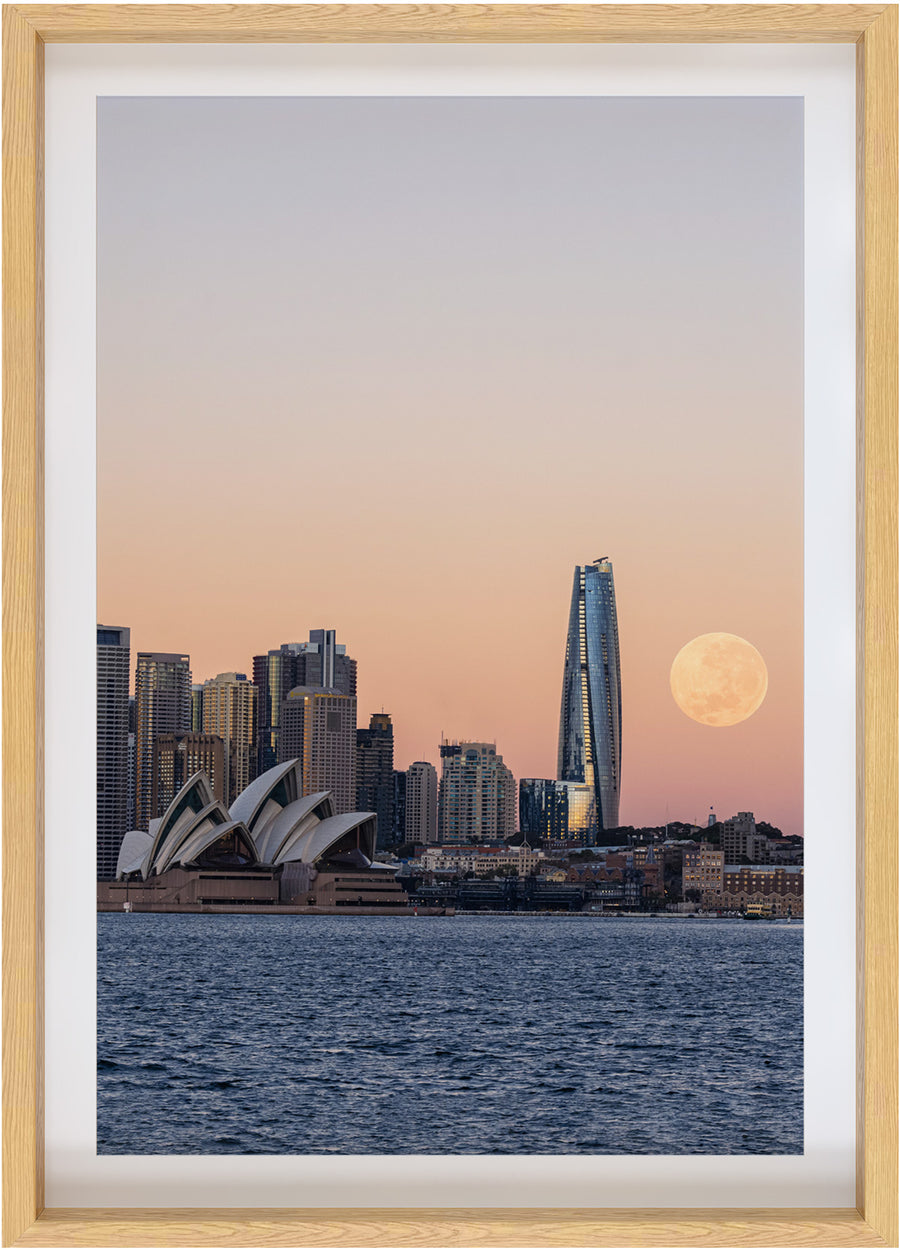 Supermoon Setting