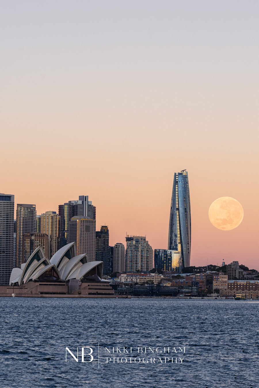 Supermoon Setting