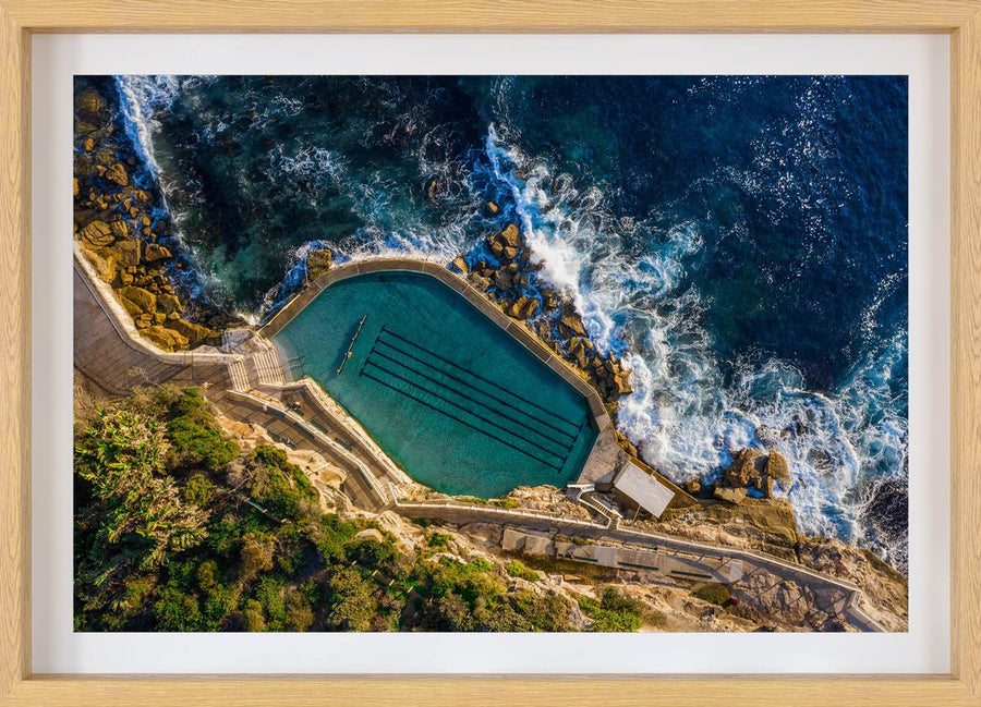Bronte Pool Sydney Aerial Print